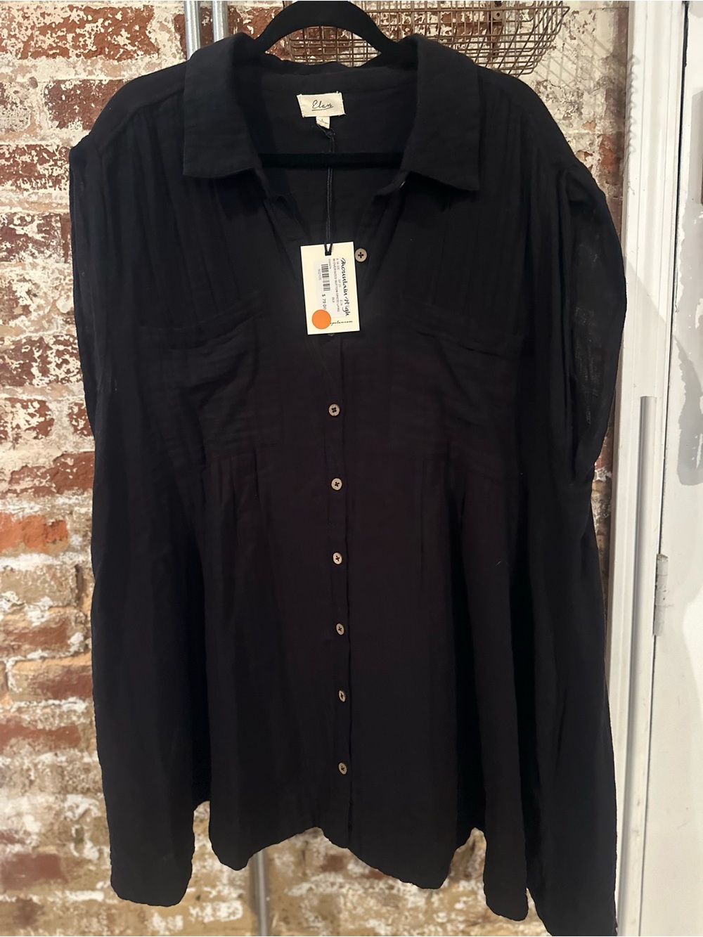 NWT Elan Oversized Button Dress, Size Large